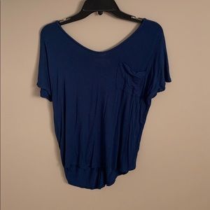 Simple blue shirt with pocket